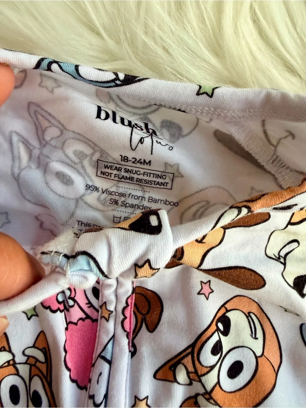 Blush Lotus “Bluey” Zippy Bamboo Sleeper Size 18-24 Months